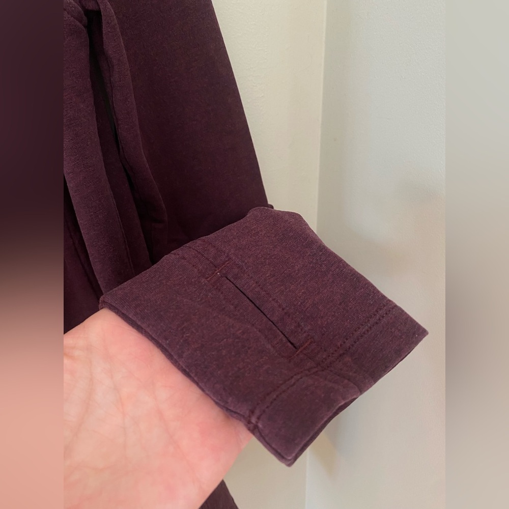 Lululemon That's A Wrap Heathered Bordeaux Drama Ladies Size 4 Comfy Athleisure - Picture 9 of 14